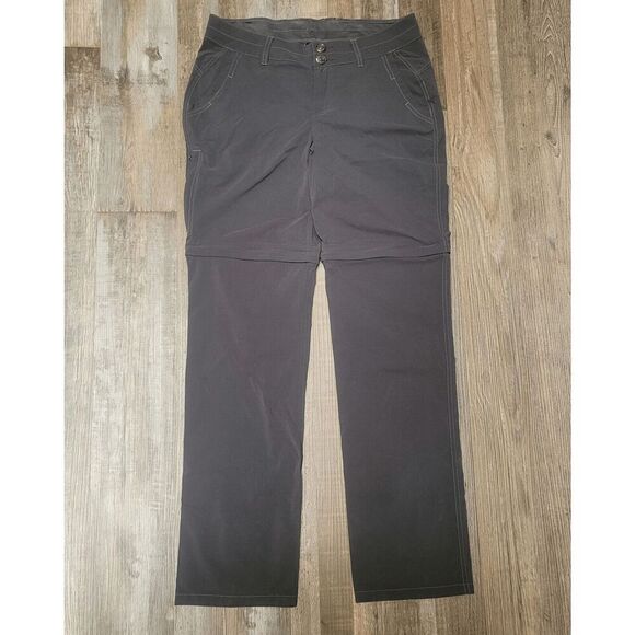 Marmot Grey Hiking Outdoor Pants Convertible Zip Off Roll Up Size 6 - Picture 2 of 9